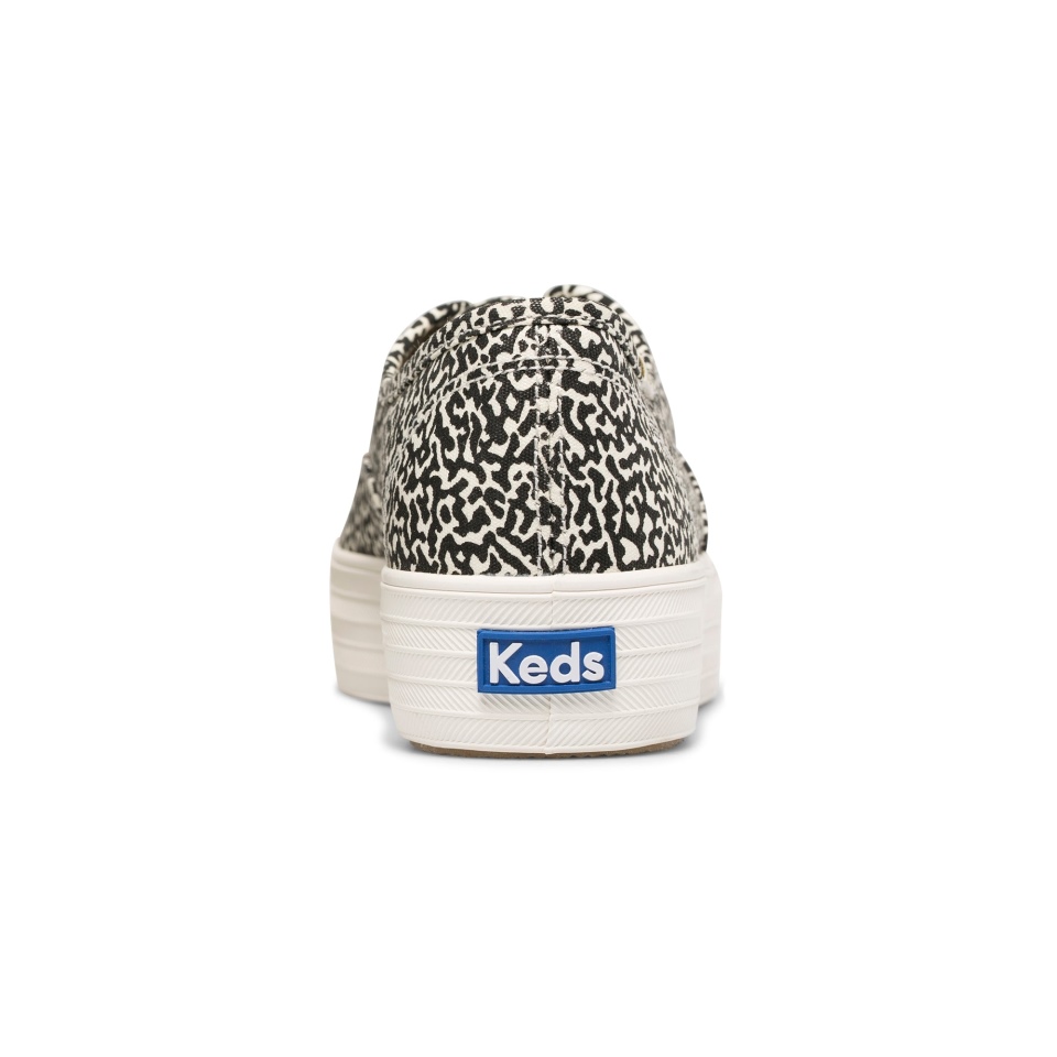 Caderno Feminino Keds Triple Cvo Algodão Orgânico Creme-preto