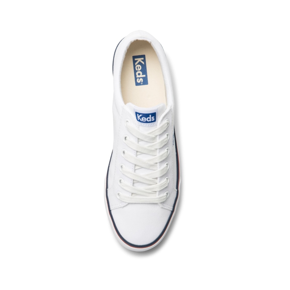 Chute De Salto Feminino Keds Feat Algodão Orgânico Branco