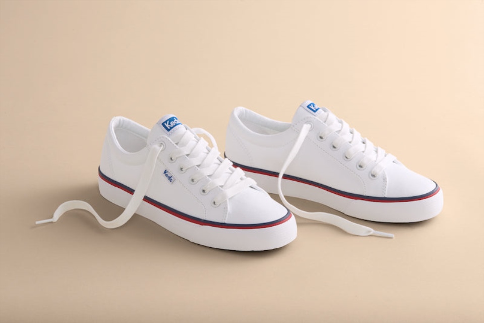 Chute De Salto Feminino Keds Feat Algodão Orgânico Branco