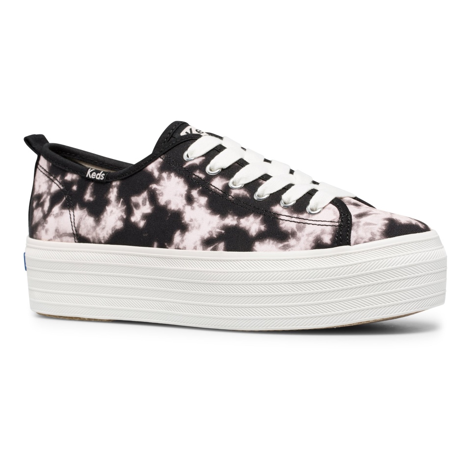Feito Triplo Feminino Keds Tie Dye De Algodão Orgânico