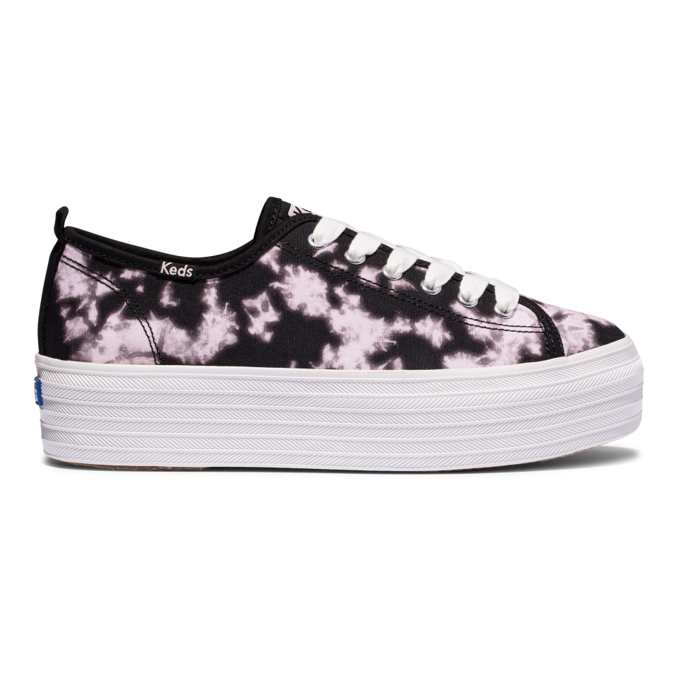 Feito Triplo Feminino Keds Tie Dye De Algodão Orgânico