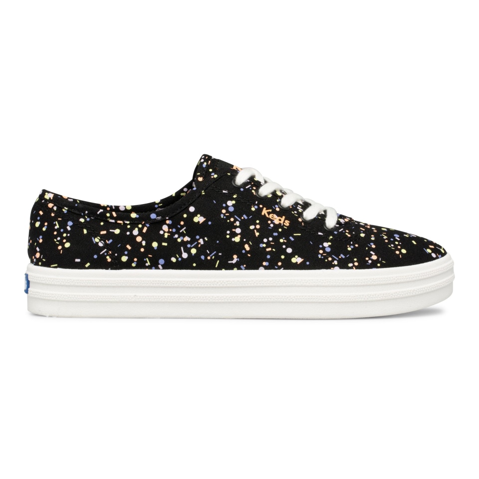 Keds Breezie Confetti Canvas Preto Multi