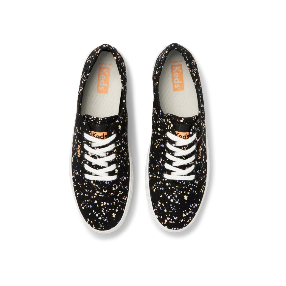 Keds Breezie Confetti Canvas Preto Multi