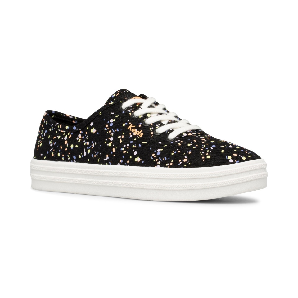 Keds Breezie Confetti Canvas Preto Multi