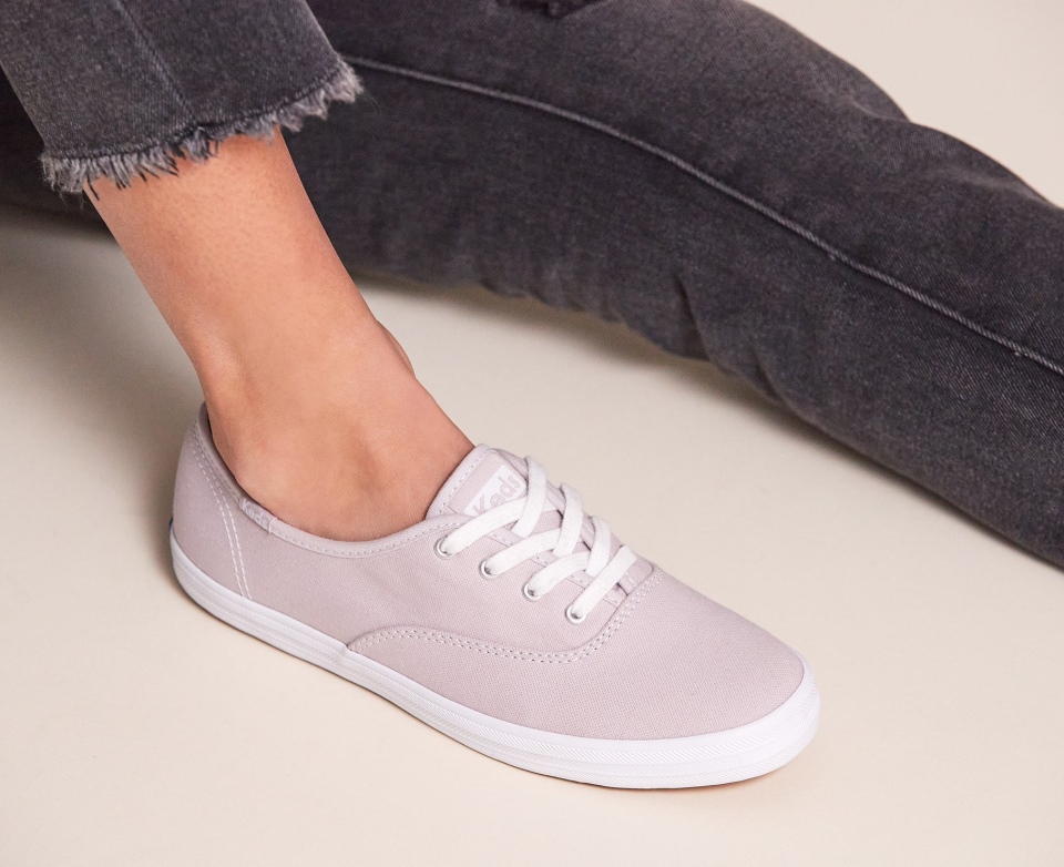 Keds Campeão Feminino Façanha Algodão Orgânico Malva