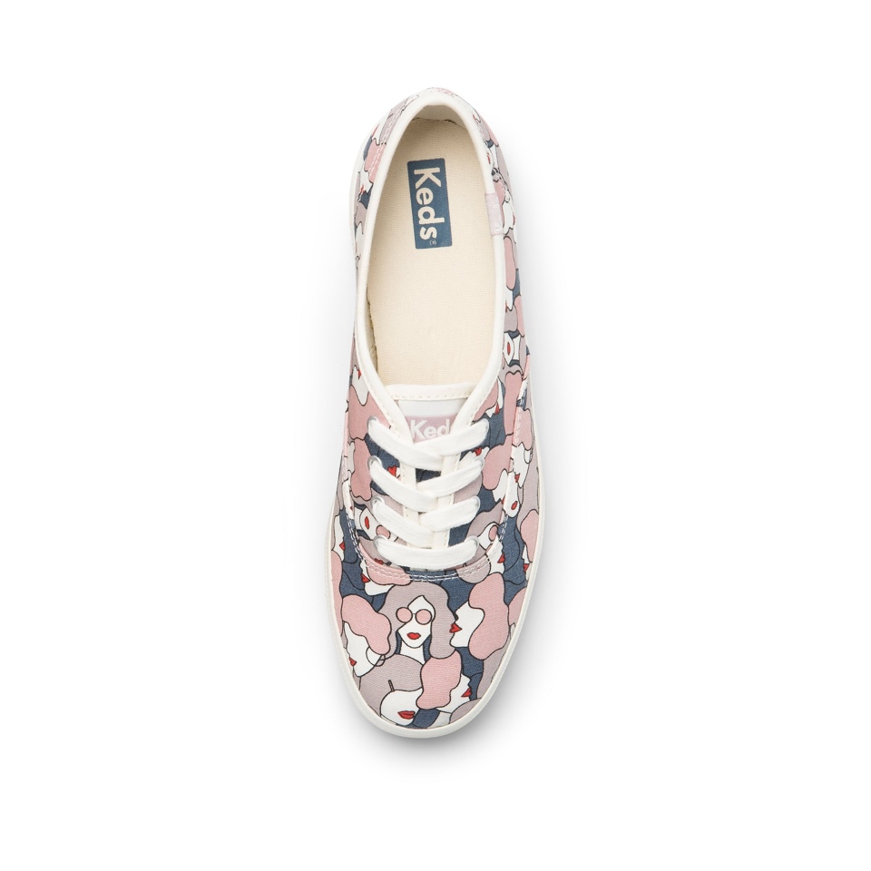 Keds Feminino Campeão Feminino Feat Algodão Orgânico Cinza Nuvem
