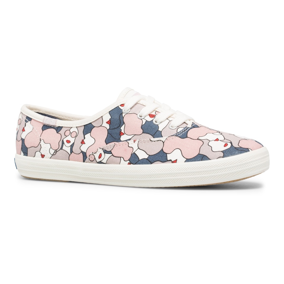 Keds Feminino Campeão Feminino Feat Algodão Orgânico Cinza Nuvem