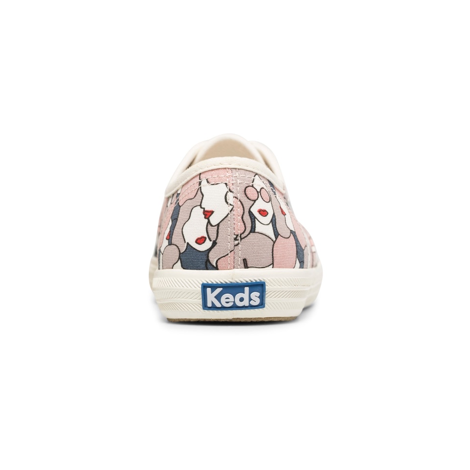 Keds Feminino Campeão Feminino Feat Algodão Orgânico Cinza Nuvem