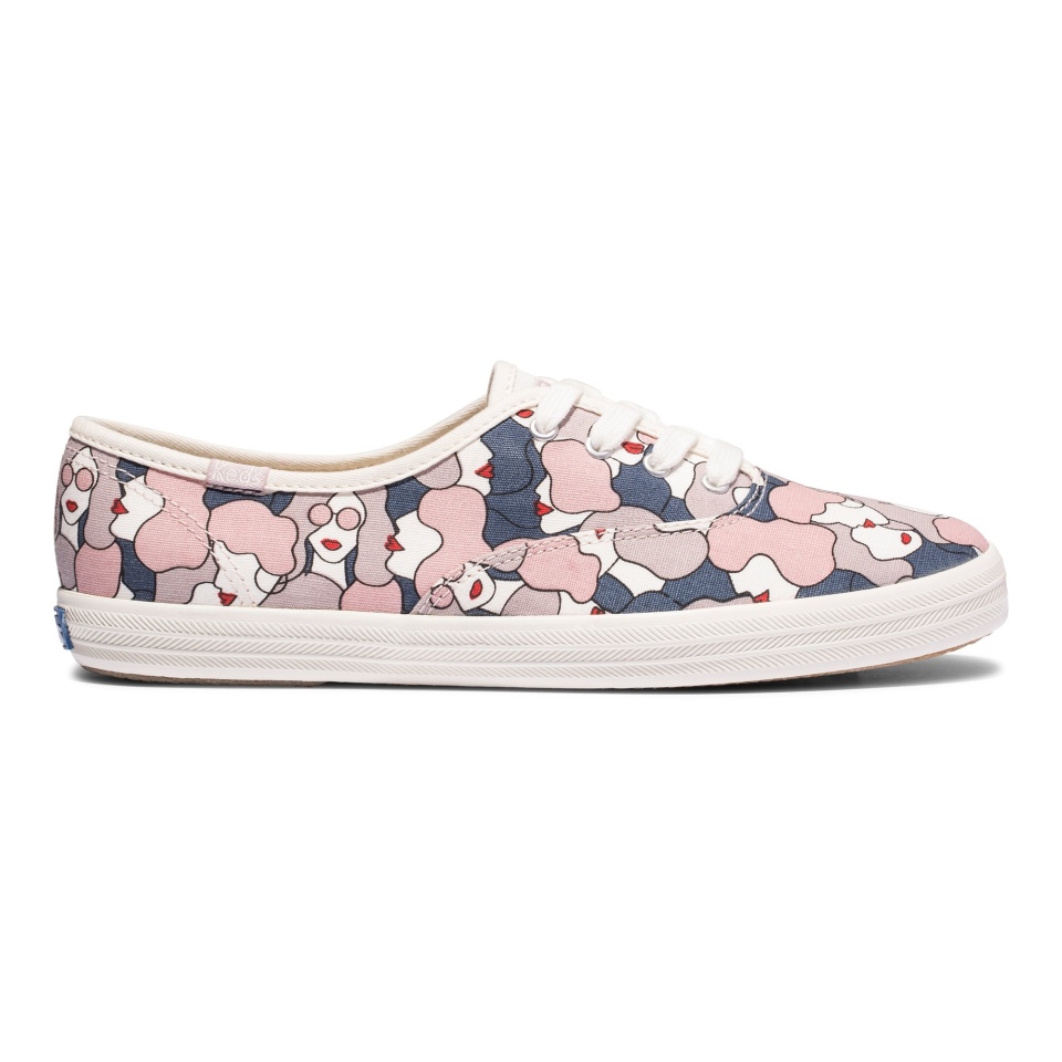 Keds Feminino Campeão Feminino Feat Algodão Orgânico Cinza Nuvem