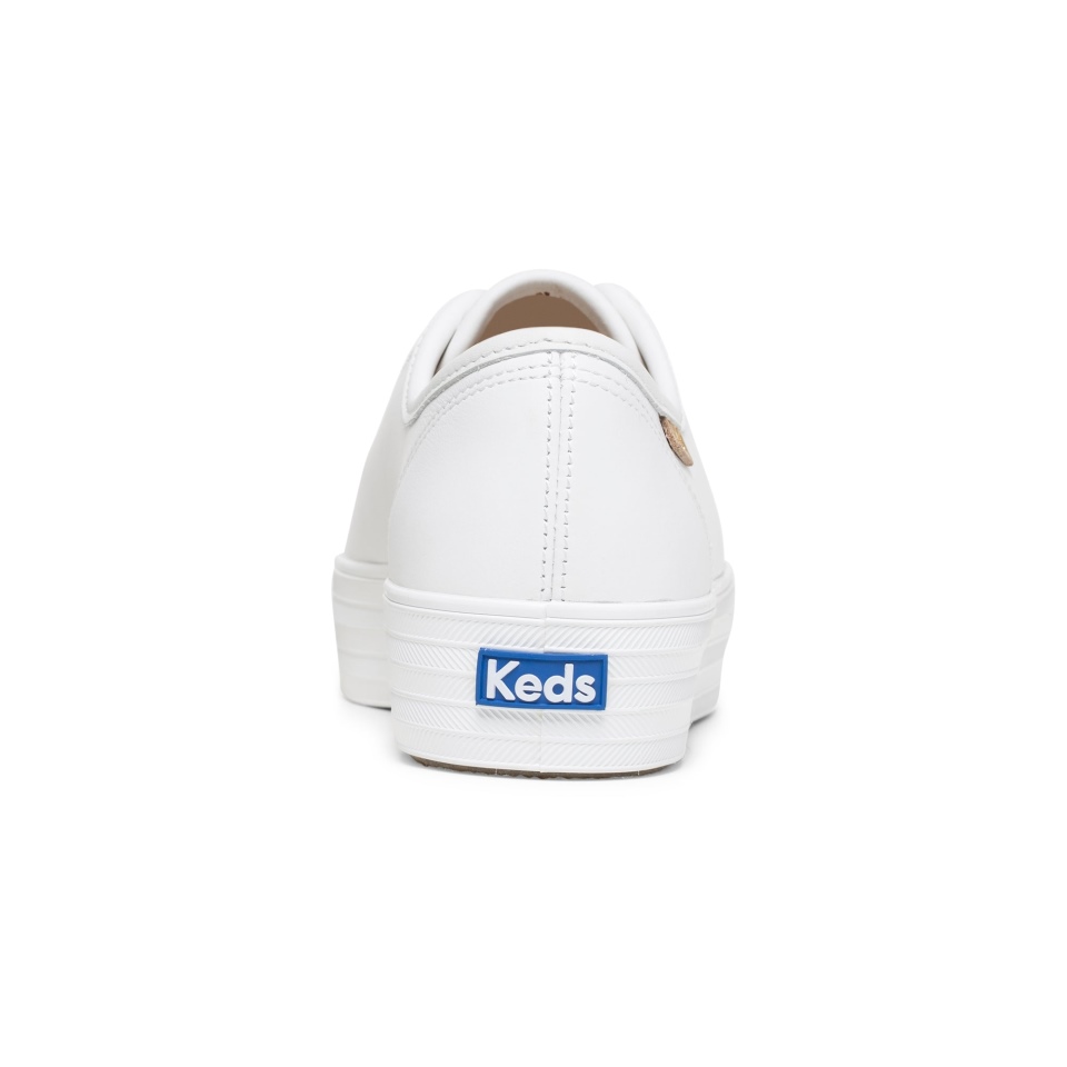 Keds Feminino Chute Triplo Luxe Couro Branco