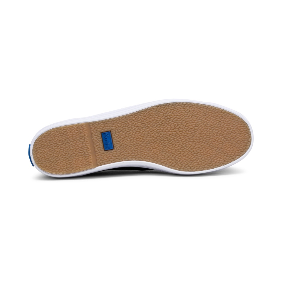 Keds Feminino Chute Triplo Luxe Couro Preto