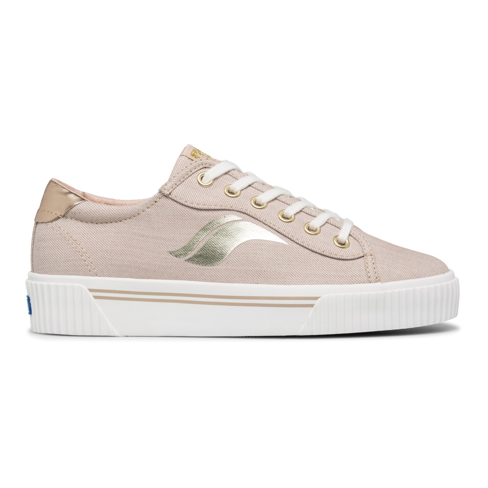 Keds Feminino Crew Kick Alto Soft Sarja Taupe