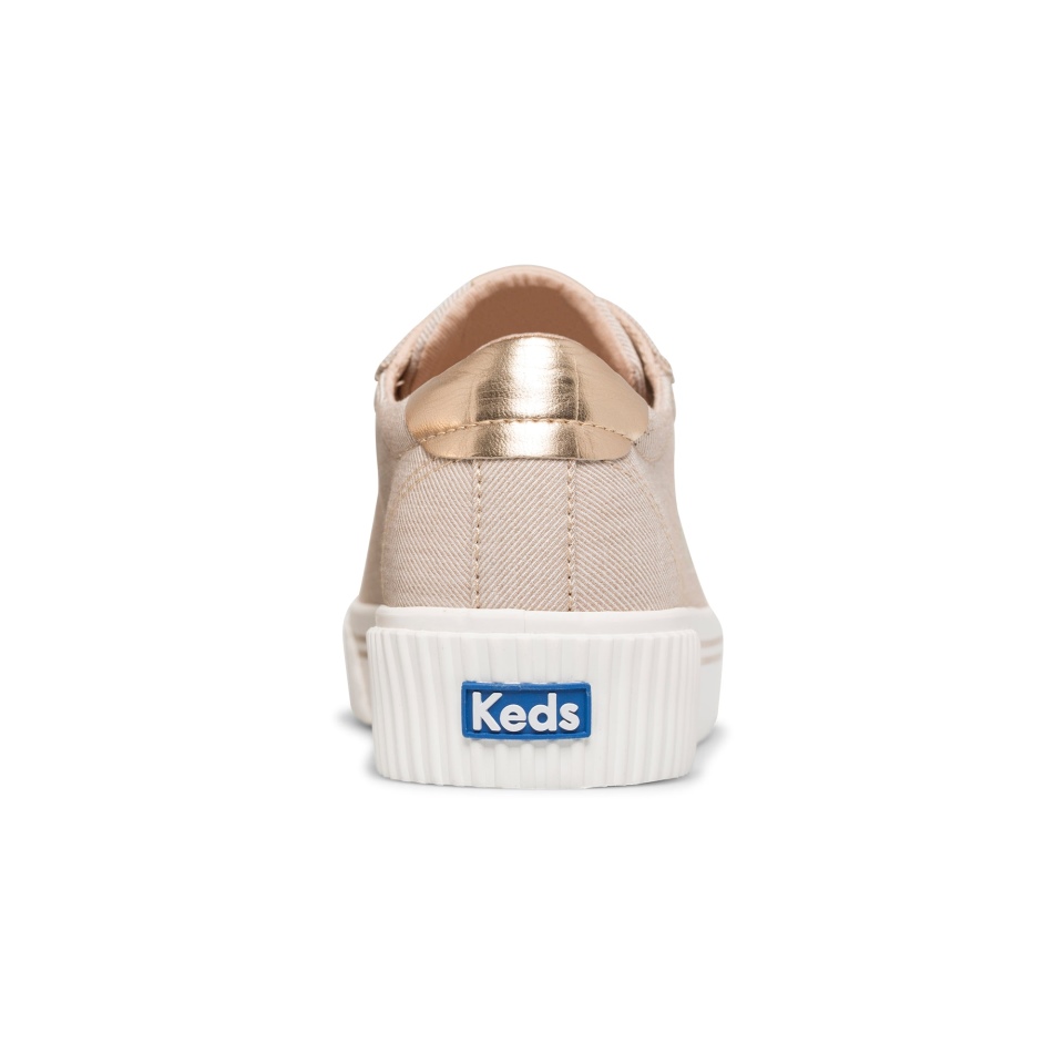 Keds Feminino Crew Kick Alto Soft Sarja Taupe