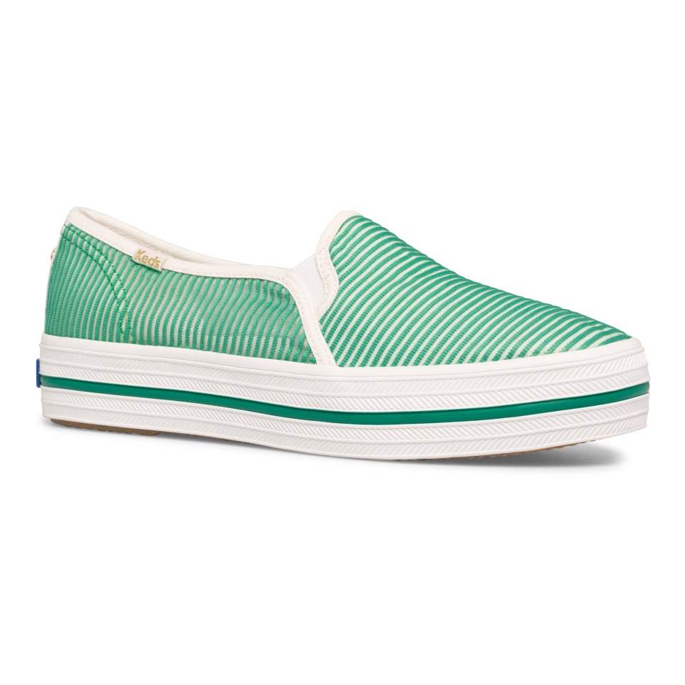 Keds Feminino Keds X Kate Spade New York Triple Decker Listra Malha Verde