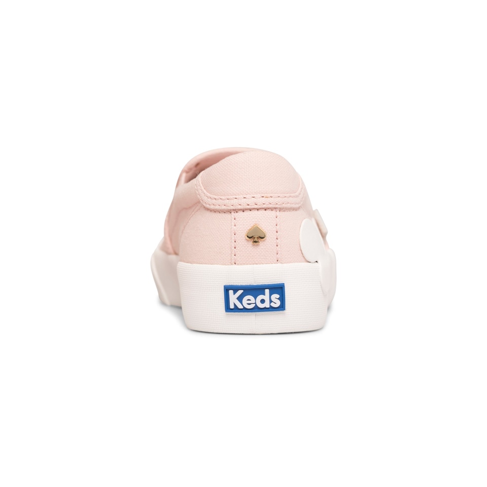 Keds Feminino Keds X Kate Spade Nova York Crew Kick Slip On Heart Applique Pink