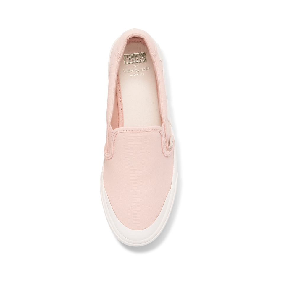 Keds Feminino Keds X Kate Spade Nova York Crew Kick Slip On Heart Applique Pink