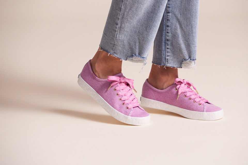 Keds Feminino Keds X Kate Spade Nova York Kickstart Logotipo Foxing Malva
