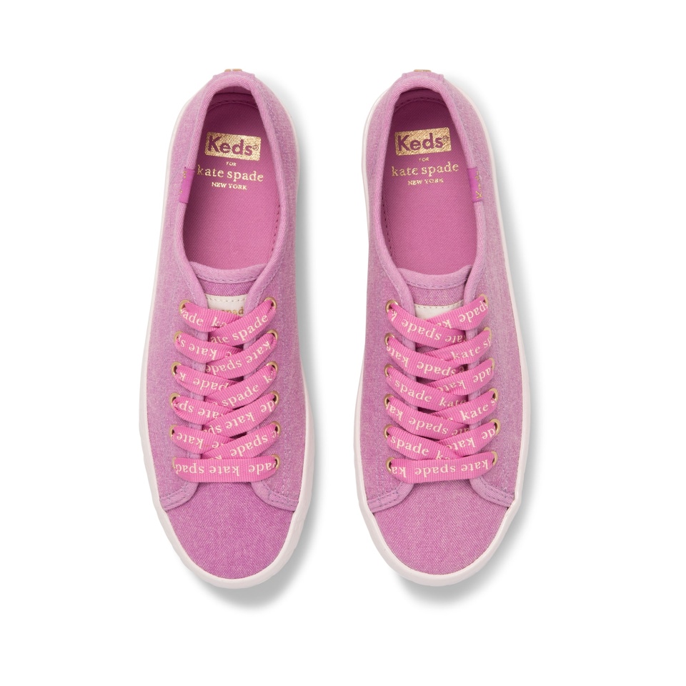 Keds Feminino Keds X Kate Spade Nova York Kickstart Logotipo Foxing Malva
