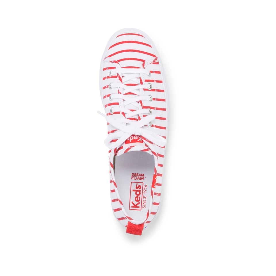 Keds Feminino Triple Up Breton Listras Branco-marinho