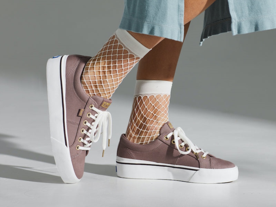 Keds Jump Kick Feminino Duo Algodão Orgânico Malva