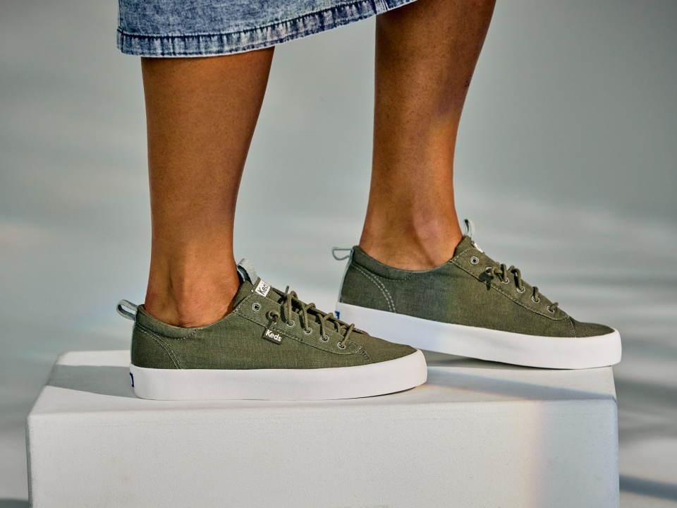 Keds Propina Feminina Algodão Orgânico Olive Night