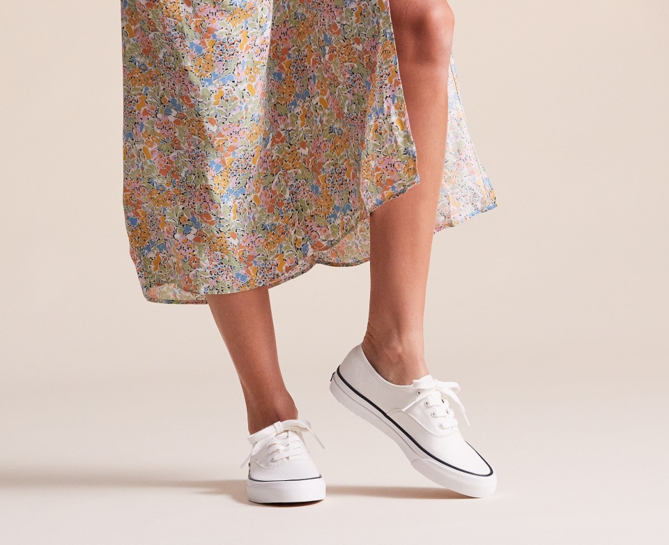 Keds Surfista Feminino Feat Algodão Orgânico Branco