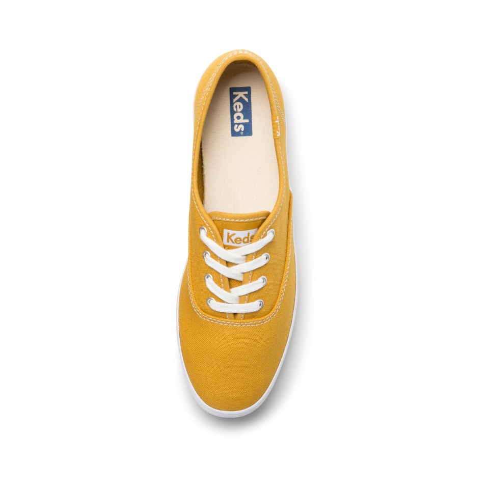 Keds Women\s Champion Algodão Orgânico Lona Colheita Ouro