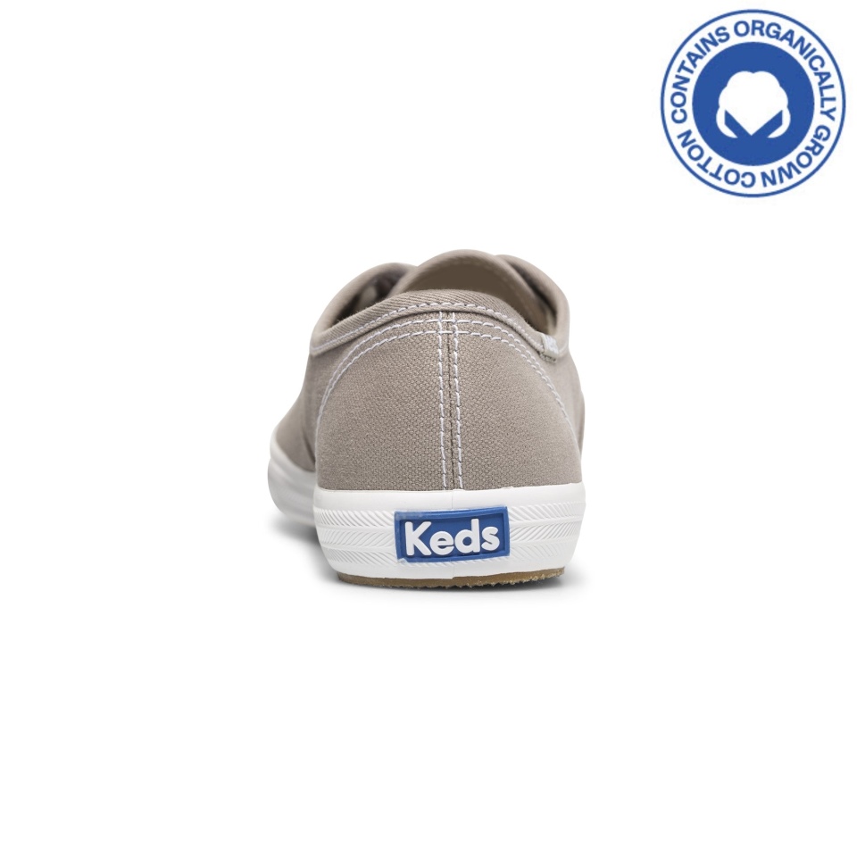 Keds Women\s Champion Lona De Algodão Orgânico Pomba Cinza