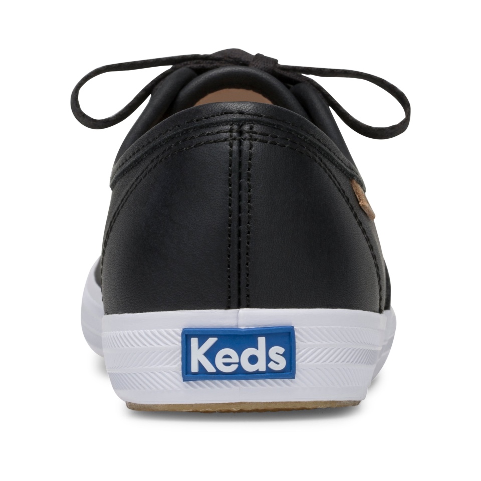 Keds Women\s Champion Luxe Leather II Black
