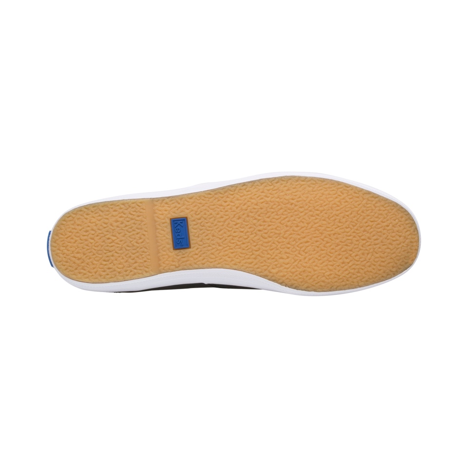 Keds Women\s Champion Luxe Leather II Black