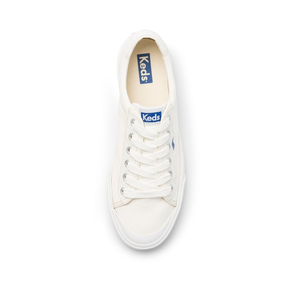 Keds Women\s Crew Kick 75 Feat Algodão Orgânico Branco