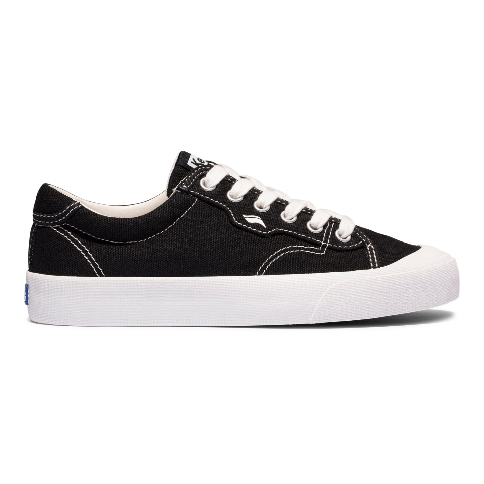 Keds Women\s Crew Kick 75 Feat Algodão Orgânico Preto