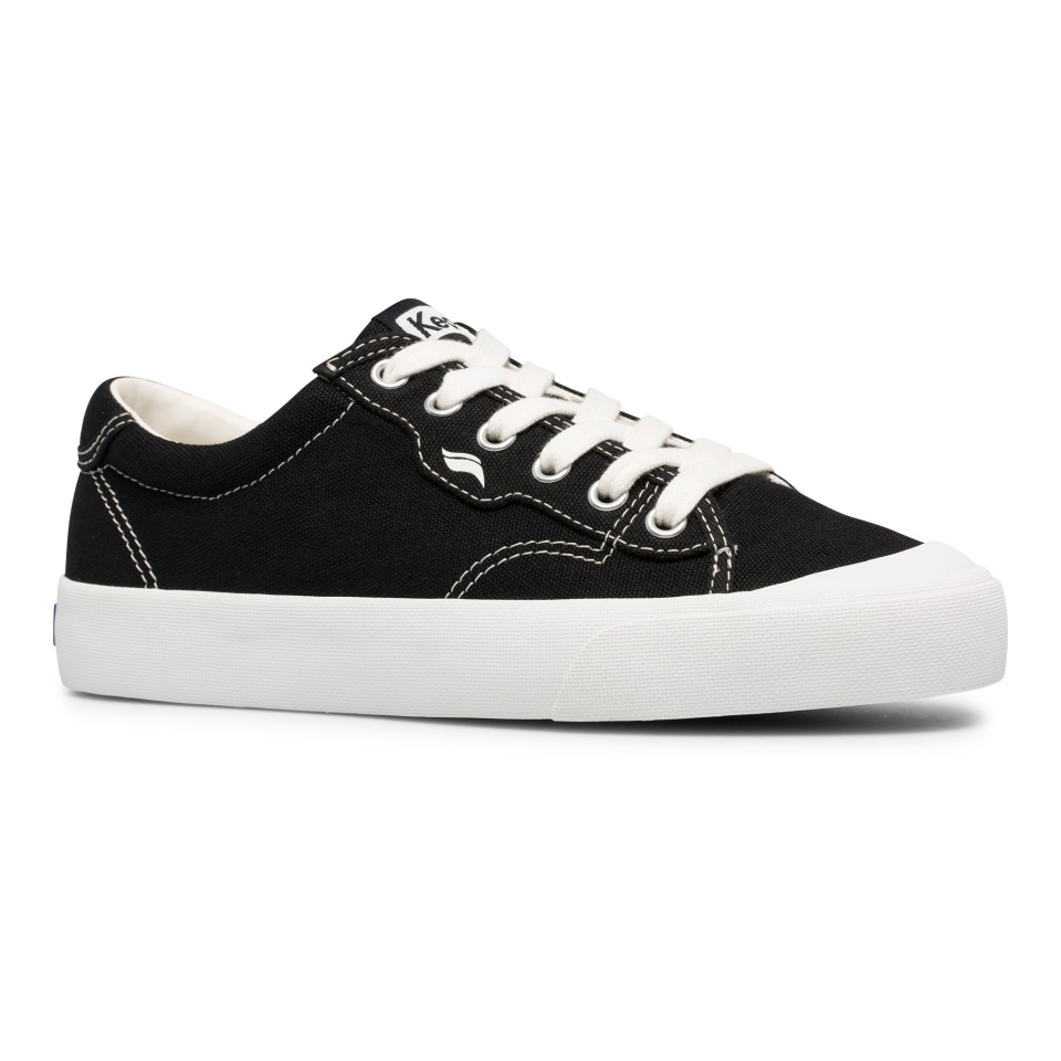 Keds Women\s Crew Kick 75 Feat Algodão Orgânico Preto
