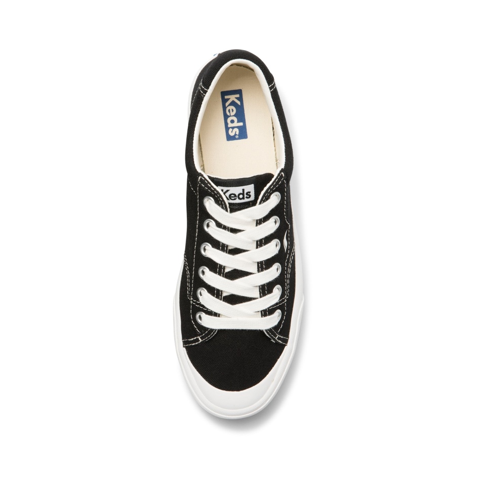 Keds Women\s Crew Kick 75 Feat Algodão Orgânico Preto